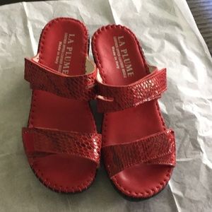 La Plume Red Shoes size 36